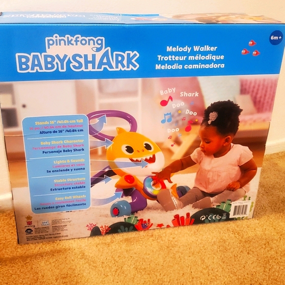 Baby Shark Baby Walker (Pink Fong- NEW) - Picture 2 of 2